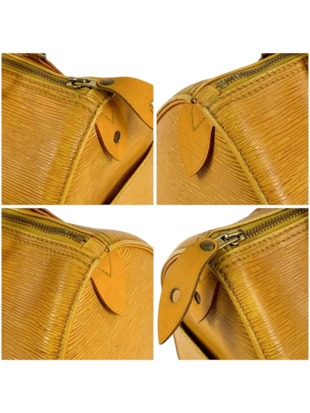 Louis Vuitton Speedy 25 Mini Boston Bag Epi Leather Yellow